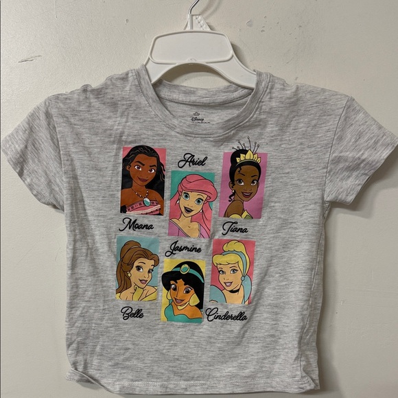 Disney Other - Disney Princess Gray T-Shirt with Colorful Characters